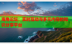 海角论坛：实时互动与多元内容的知识分享平台